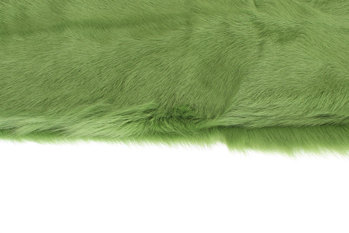 Elegant Green Fur Shoulder Wrap Scarf