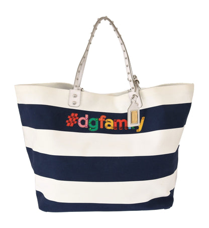 Chic Striped Beatrice Tote Handbag