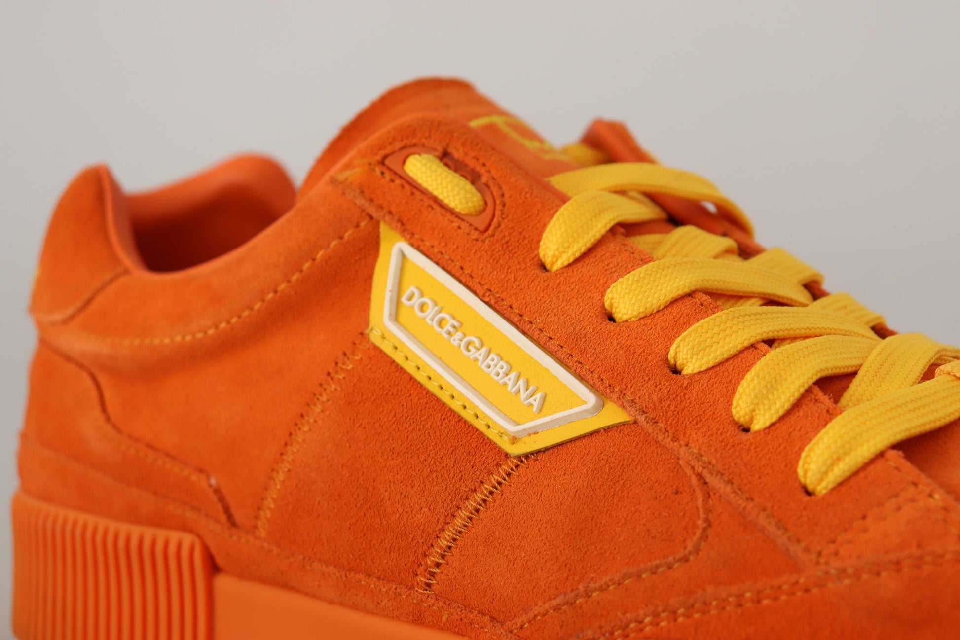 Orange Suede Italian Sneakers