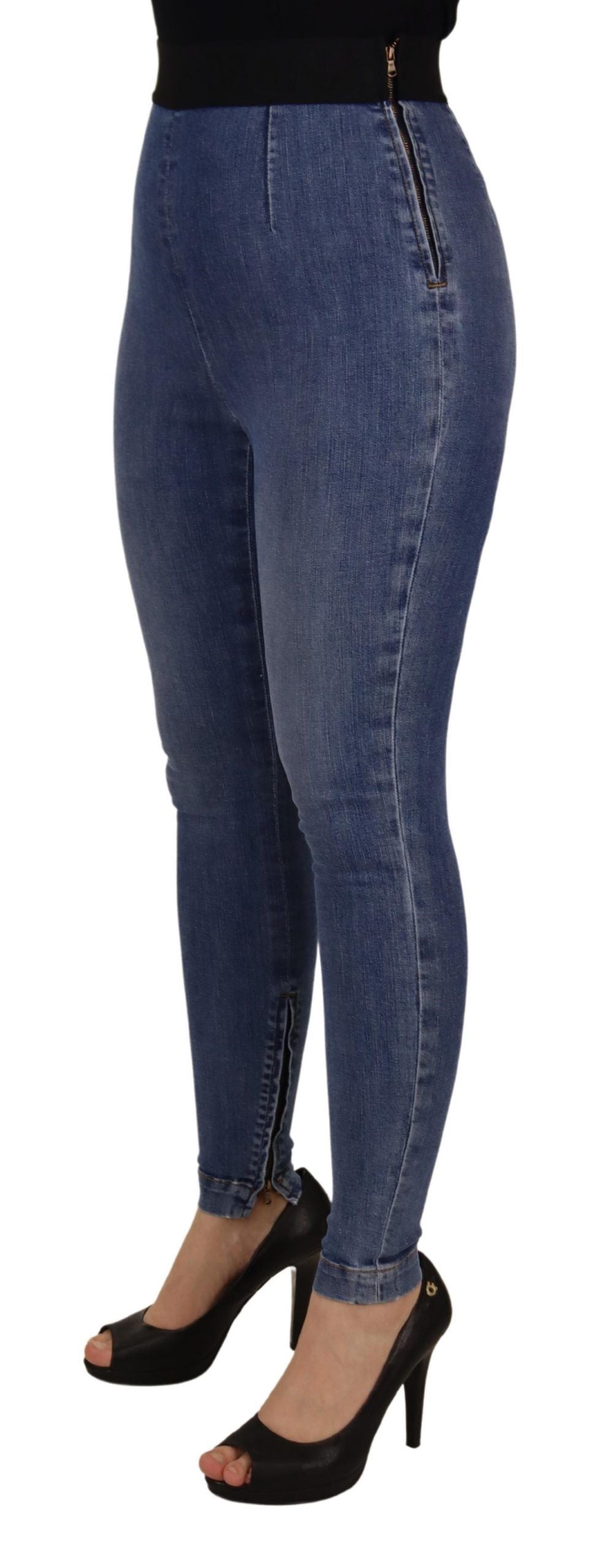 Blue High Waist Stretchable Skinny Pants Jeans