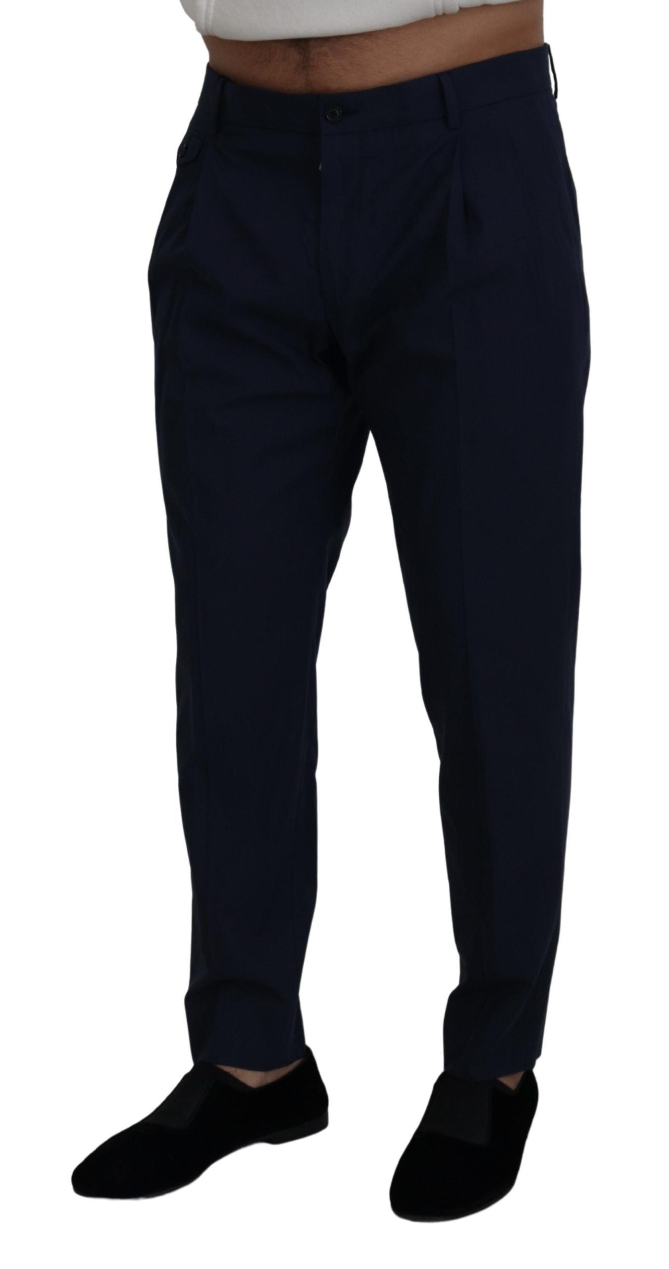 Chic Slim Fit Chinos in Blue