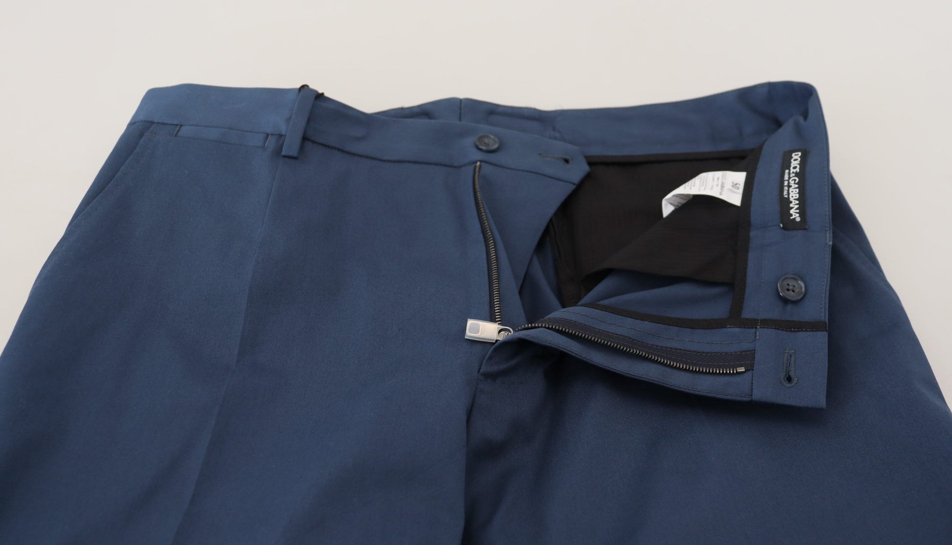 Elegant Slim Fit Chinos in Blue