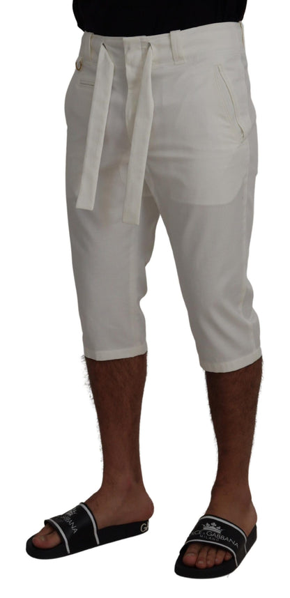 Elegant White Chino Shorts