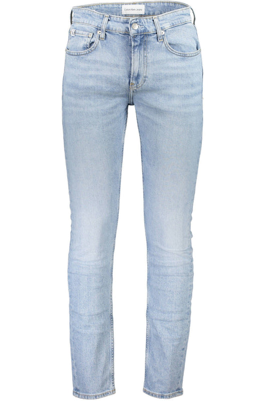 Light Blue Cotton Men Jeans