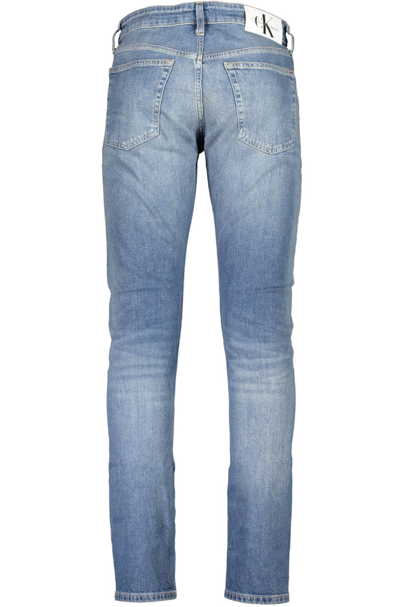 Blue Cotton Men Slim Jeans