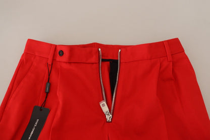 Stunning Red Mainline Cotton Pants