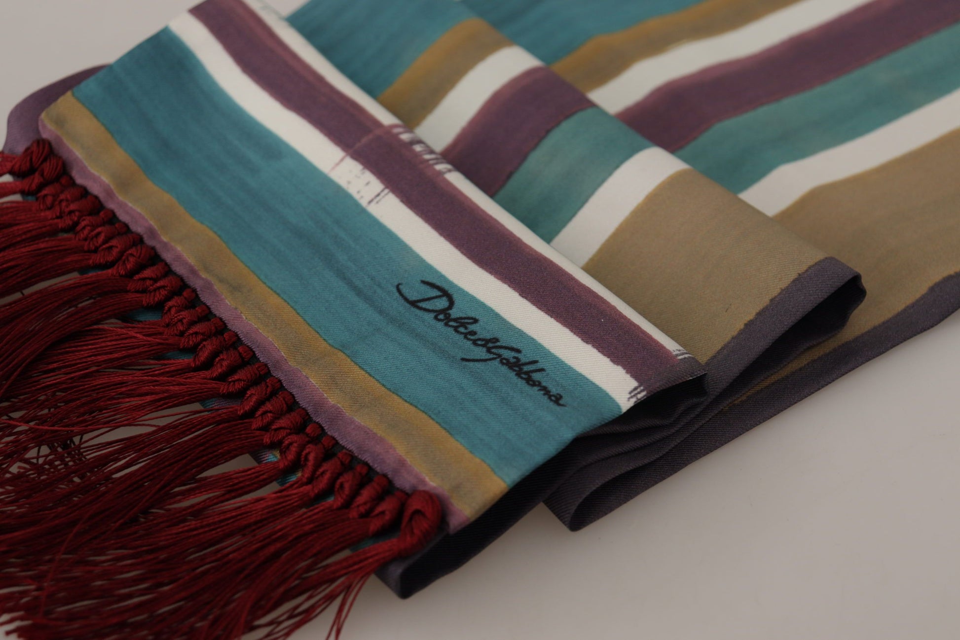 Elegant Multicolor Silk Men's Scarf