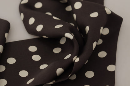 Elegant Polka Dotted Silk Men's Scarf