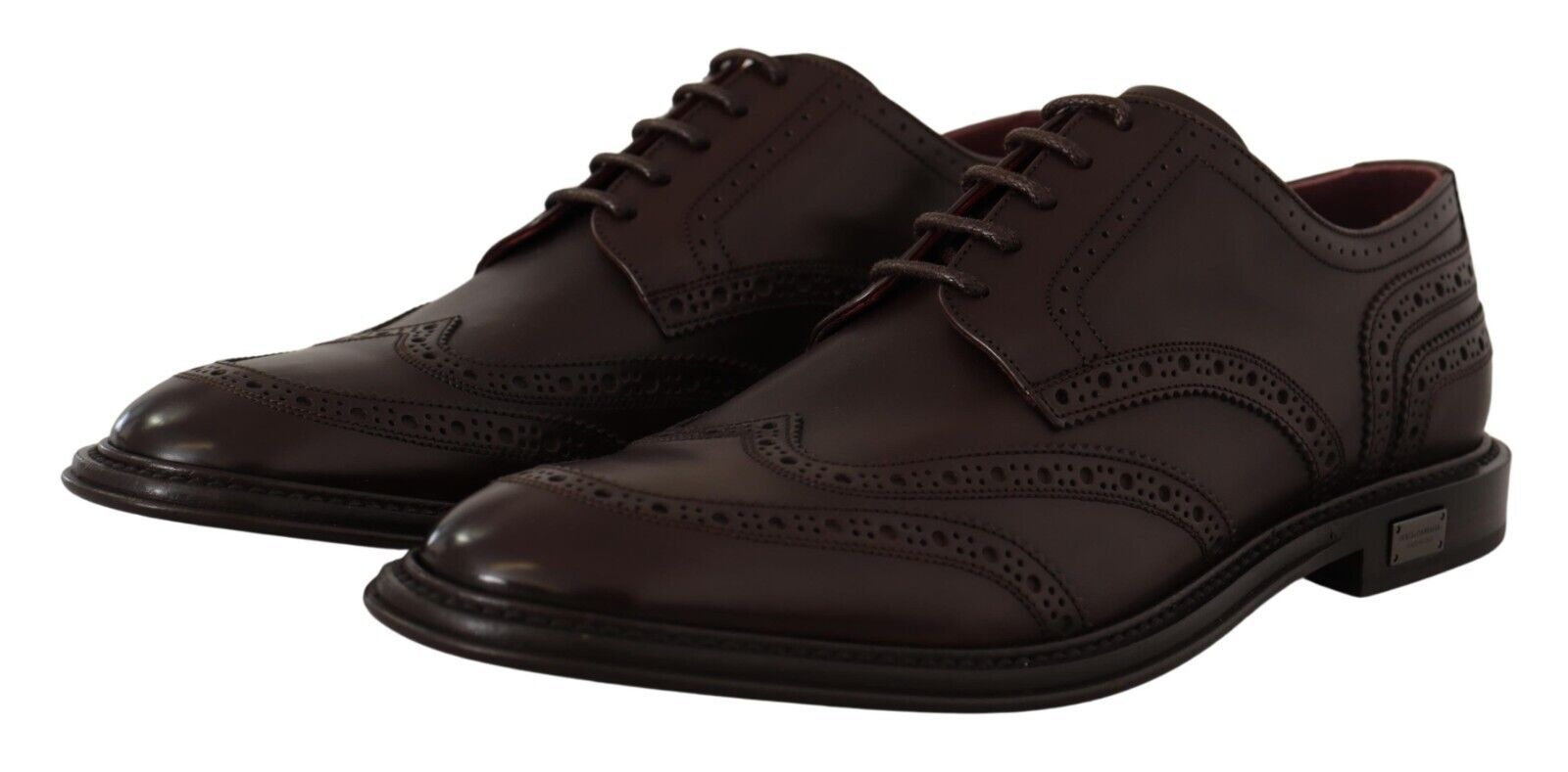 Brown Leather Oxford Wingtip Formal Derby