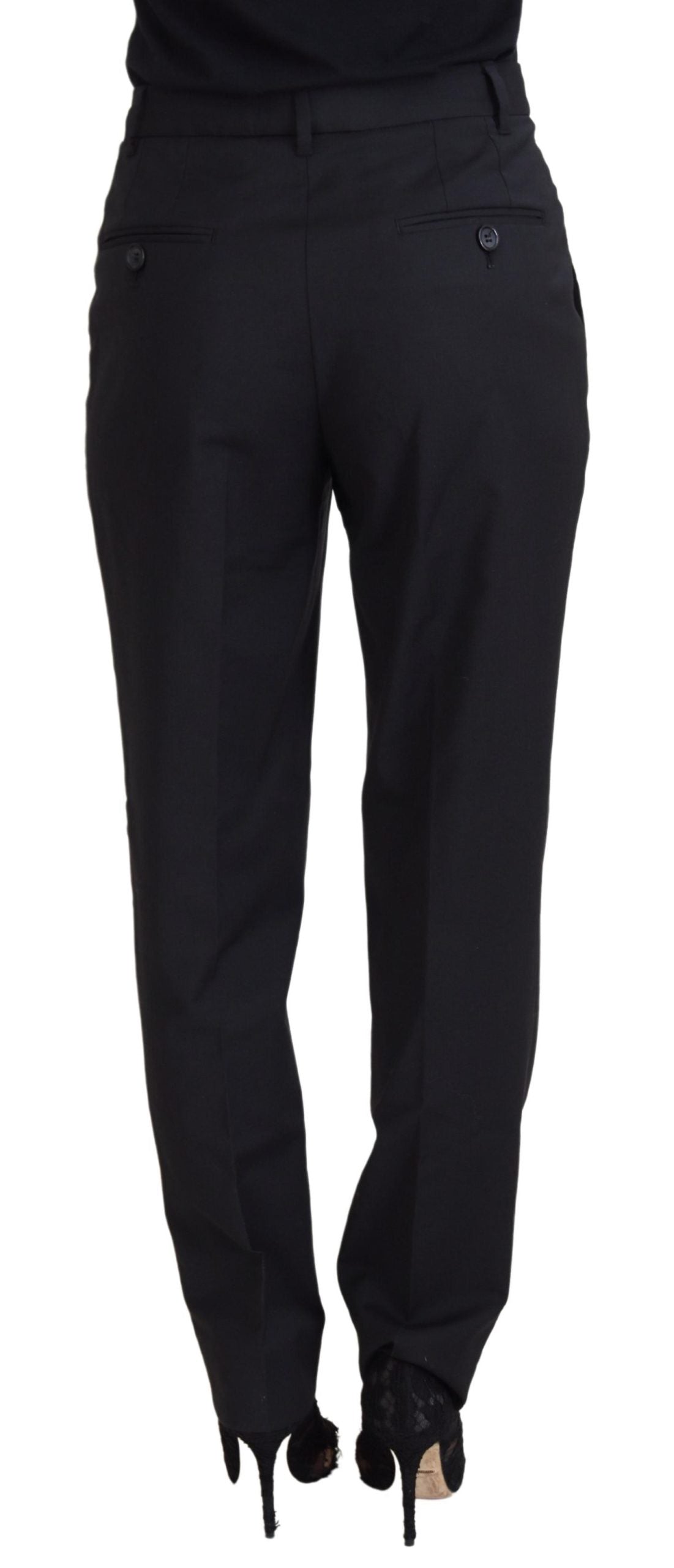 Elegant Black Tailored Trousers