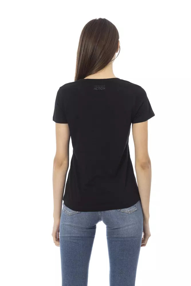 Black Cotton Women Top