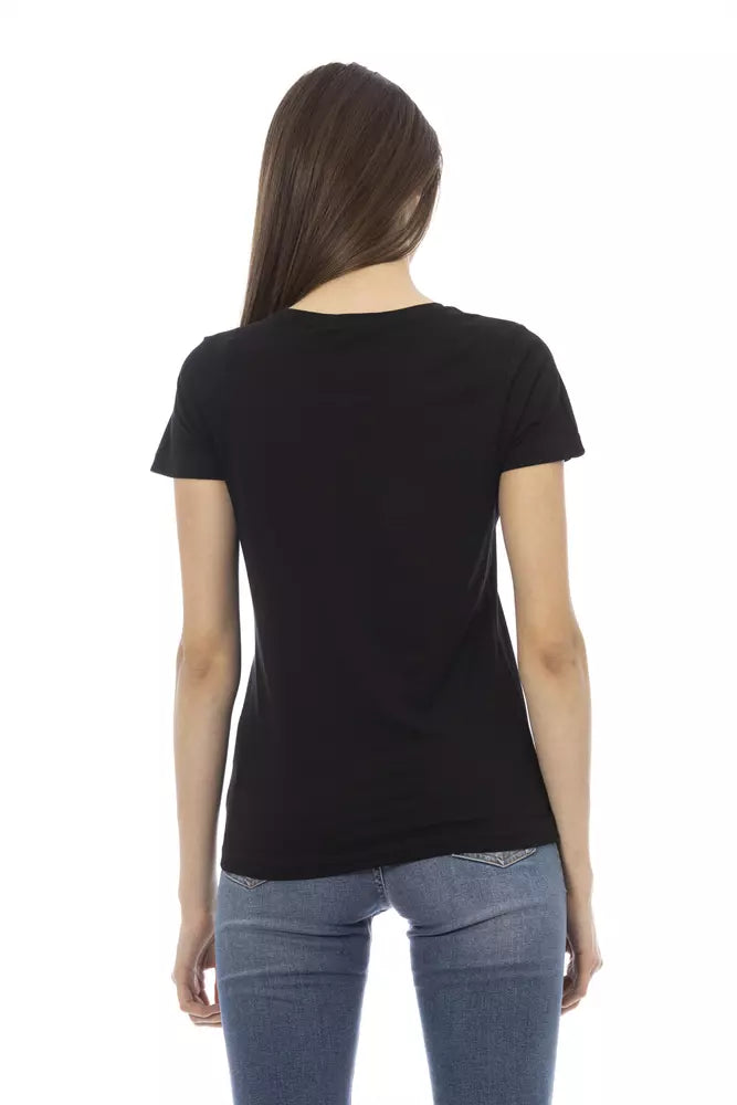 Black Cotton Women Top