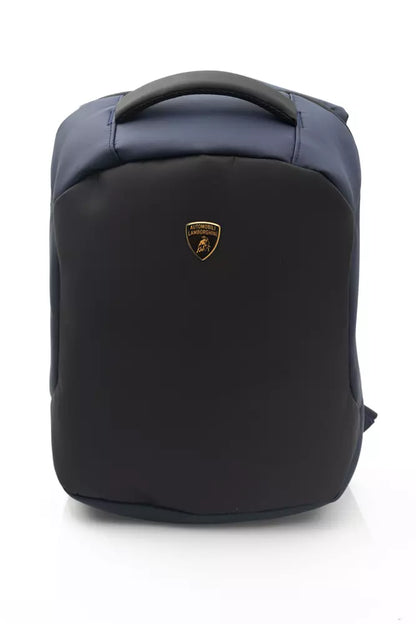 Blue Nylon Men Backpack