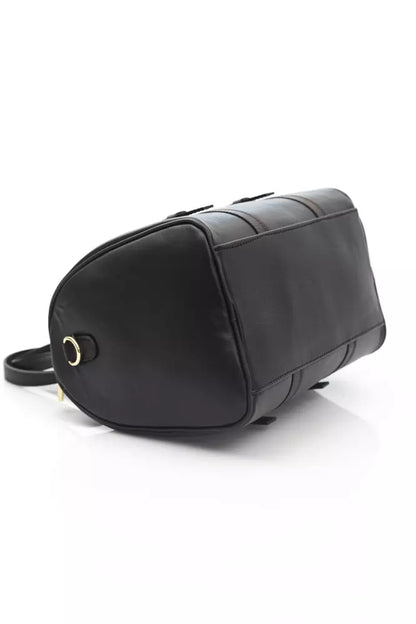 Black Leather Men Messenger Bag