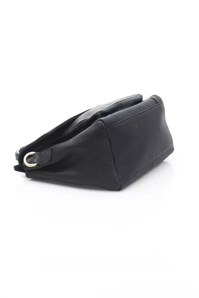 Black Leather Women Crossbody Bag