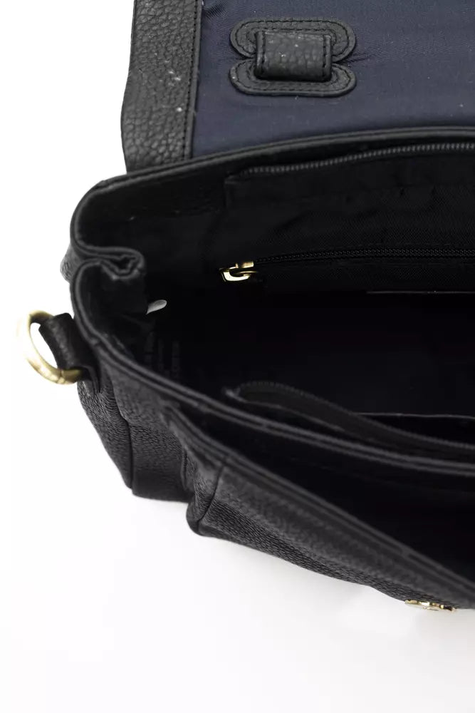 Black Leather Women Crossbody Bag