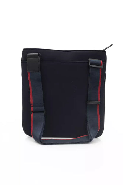 Blue Polyester Men Messenger Bag