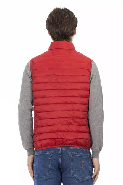 Red Polyester Men Jacket