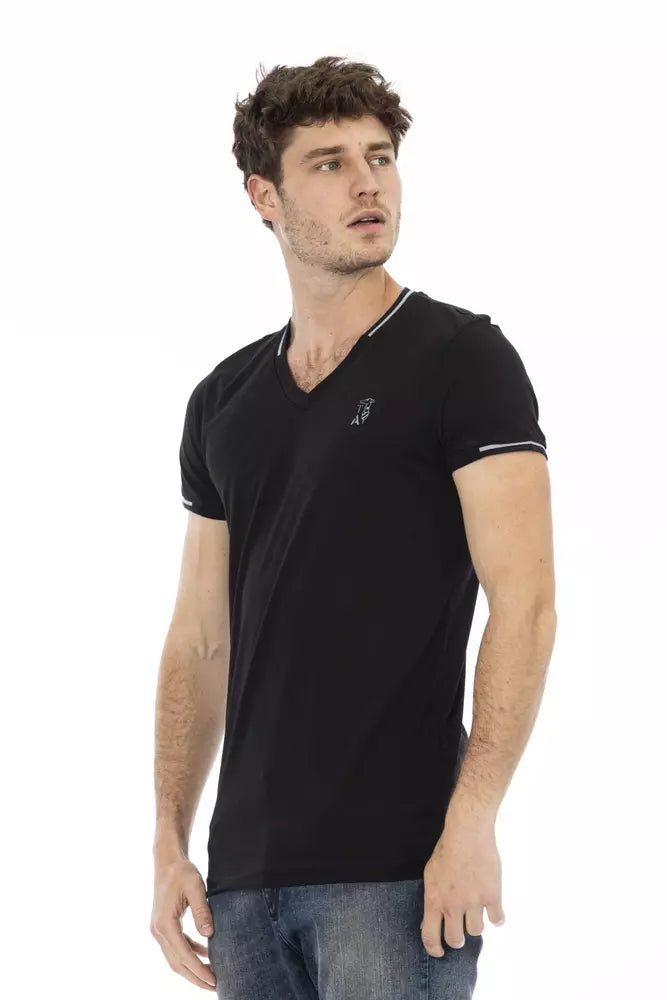 Black Cotton Men TShirt