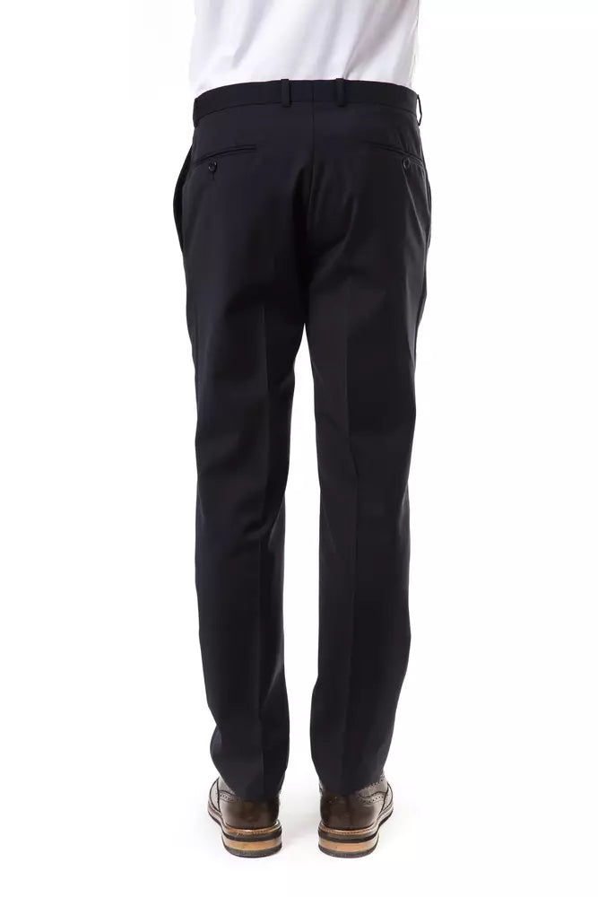 Gray Wool Men Pant