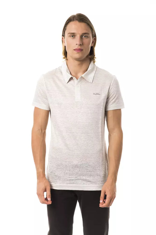 Beige Linen Men Polo