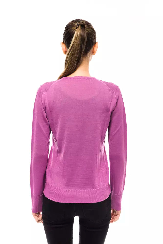 Pink Wool Women Sweater