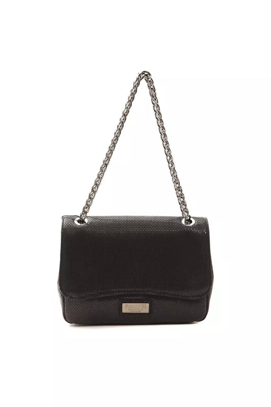 Black Leather Women Crossbody Bag