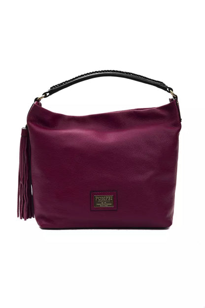 Burgundy Leather Women Shoulder Bag