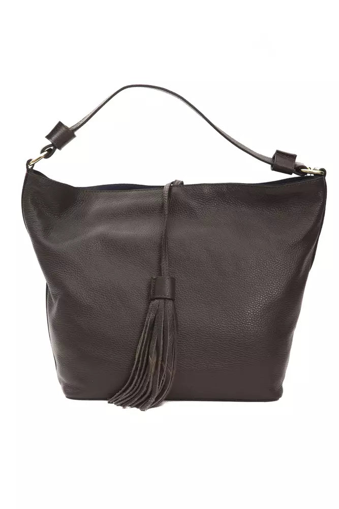 Brown Leather Women Shoulder Bag