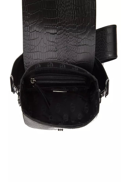 Black Leather Women Crossbody