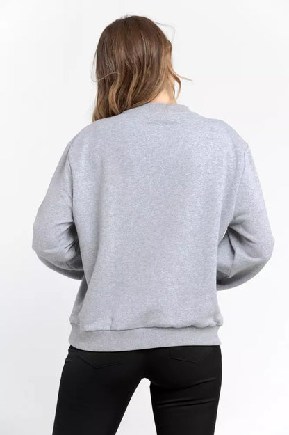 Gray Cotton Women Sweater