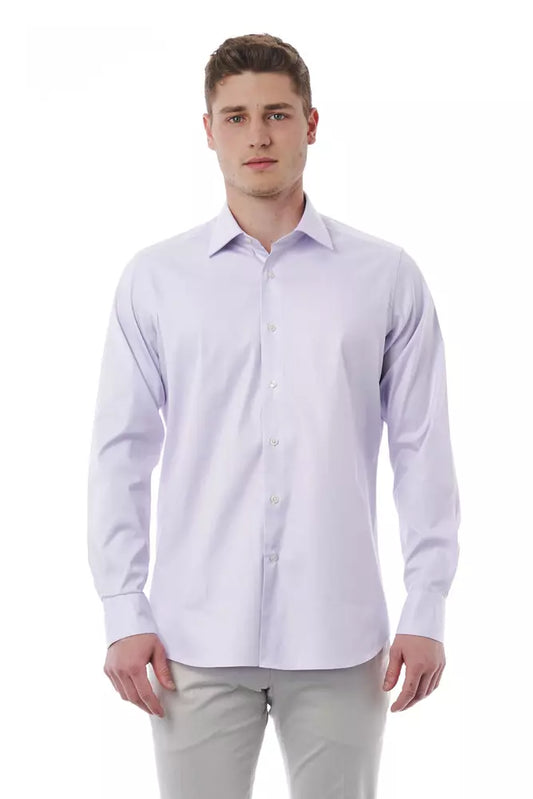 Pink Cotton Men Shirt