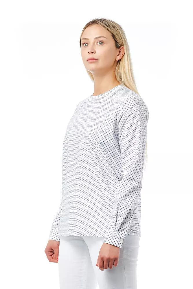 White Cotton Women Shirt