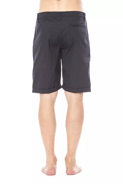 Black Cotton Men Short