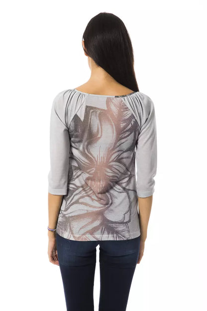 Gray Viscose Women Top