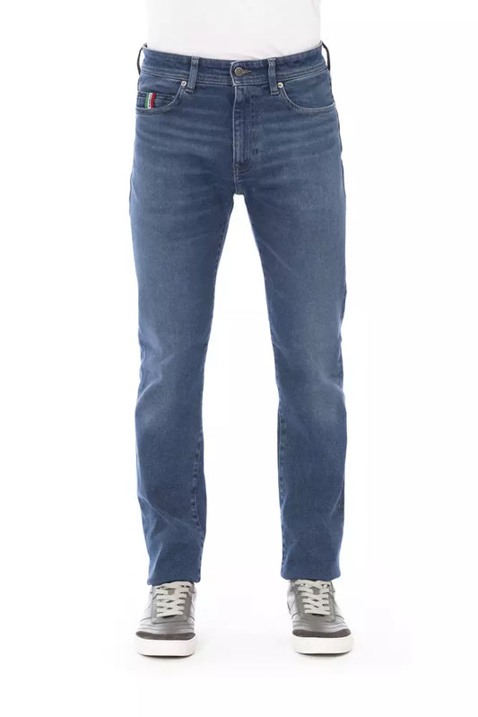 Blue Cotton Men Jeans