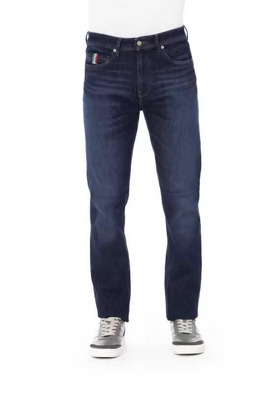 Blue Cotton Men Jeans