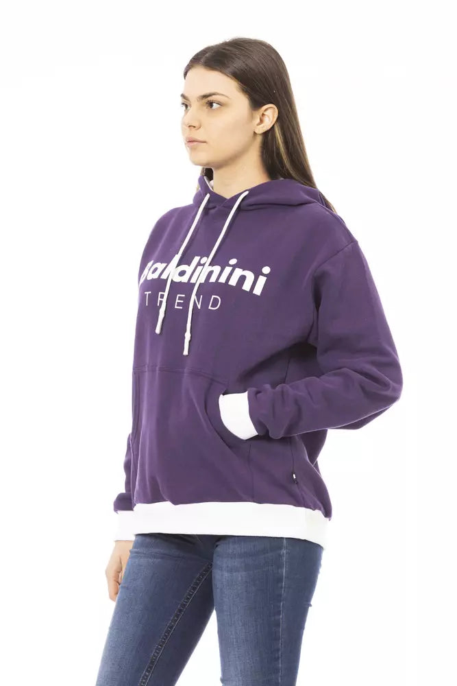 Purple Cotton Women Sweater