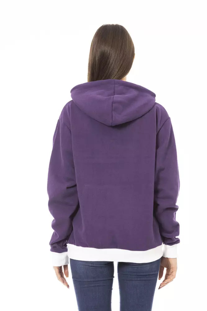 Purple Cotton Women Sweater