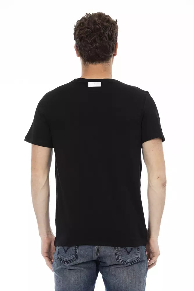 Black Cotton Men's T-Shirt