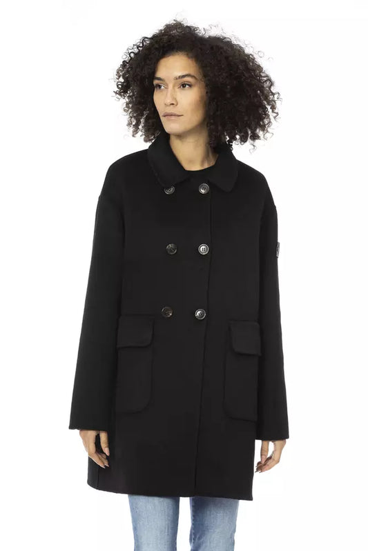 Black Wool Women Coat