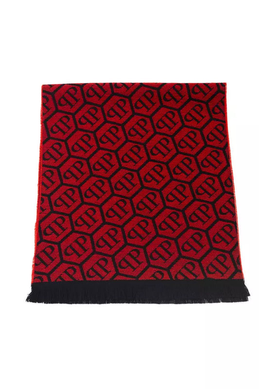 Red Wool Unisex Scarf