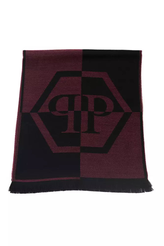 Burgundy Wool Men Scarf