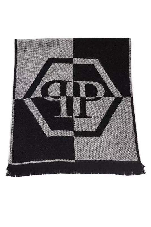 Gray Wool Men Scarf