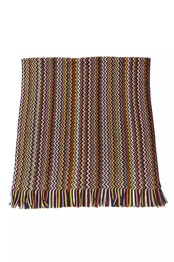 Multicolor Wool Men Scarf