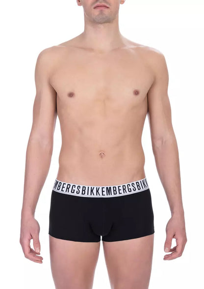 Black Cotton Men's Trunk