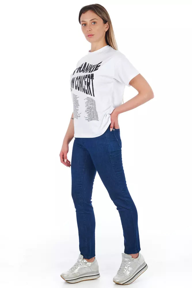 Blue Cotton Women Skinny Jean