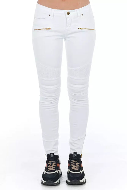 White Cotton Women Jeans