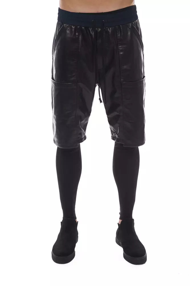 Black Leather Men's Pant