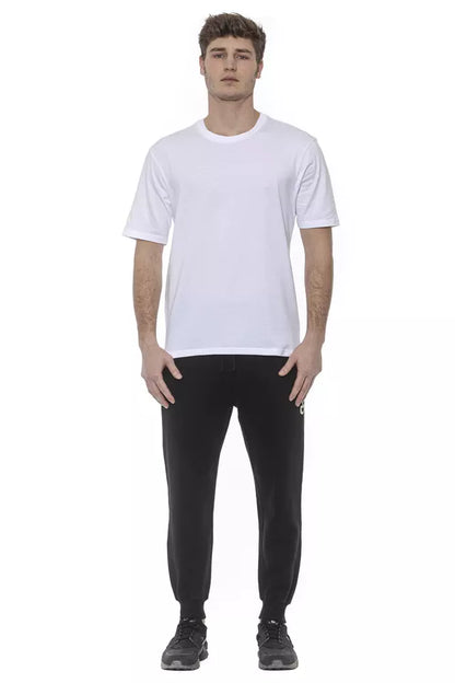 White Cotton Men T-Shirt